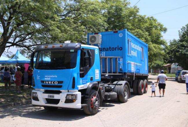 El Ministerio de Salud Pública informó que se suspende la visita del camión vacunatorio  de "El Estado en tu Barrio”. 