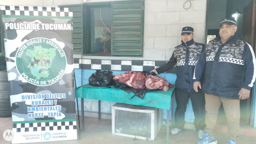 Rural and Environmental Crimes Division Seizes 200kg of Beef Without Documentation in El Siambón Town