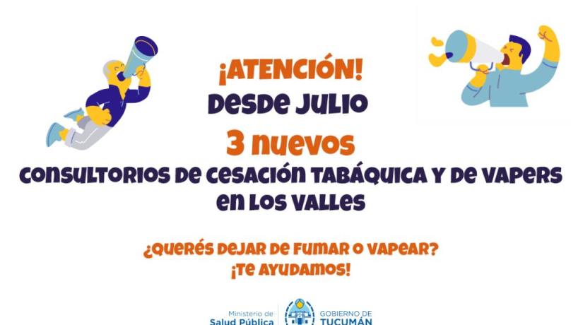 Salud incorpora nuevos consultorios de Cesación Tabáquica en los Valles