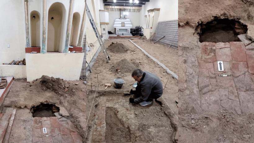 La intervención arqueológica en la Iglesia de Chicligasta permitió identificar un piso original de 1797