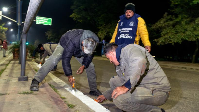 Acondicionaron el Parque 9 de Julio para las celebraciones patrias