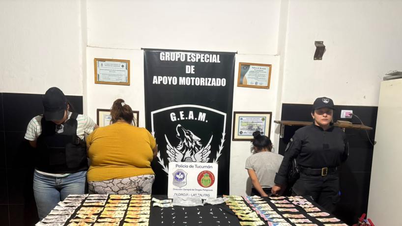 Dos mujeres fueron aprehendidas en un procedimiento por narcomenudeo