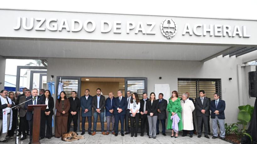 Jaldo inauguró la ampliación del Juzgado de Paz de Acheral y fortaleció el acceso a la justicia en el interior de Tucumán