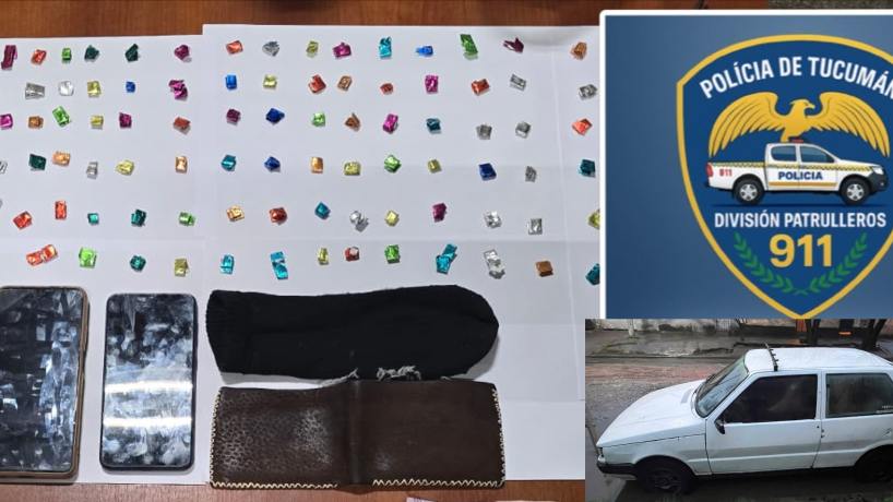 La Policía incautó más de 100 “ravioles” de cocaína durante recorridos de prevención