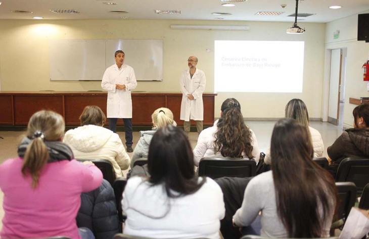Jornada de capacitación en el Hospital Eva Perón