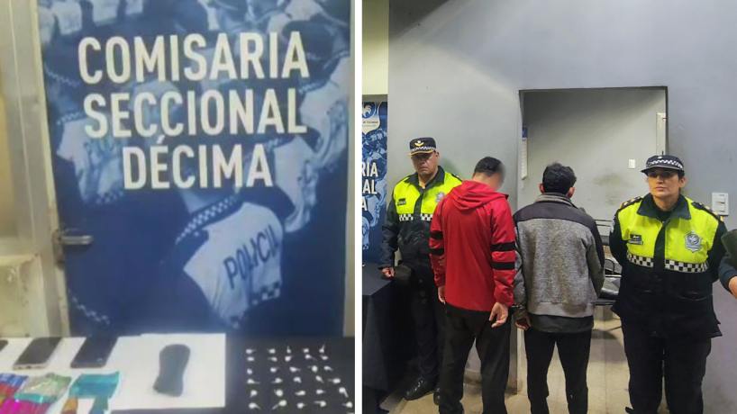 Durante recorridos preventivos, secuestraron cocaína y arrestaron a dos personas