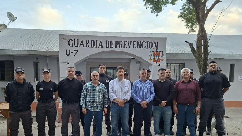 El ministro de Seguridad visitó las obras de la Unidad Nº 7 del Servicio Penitenciario