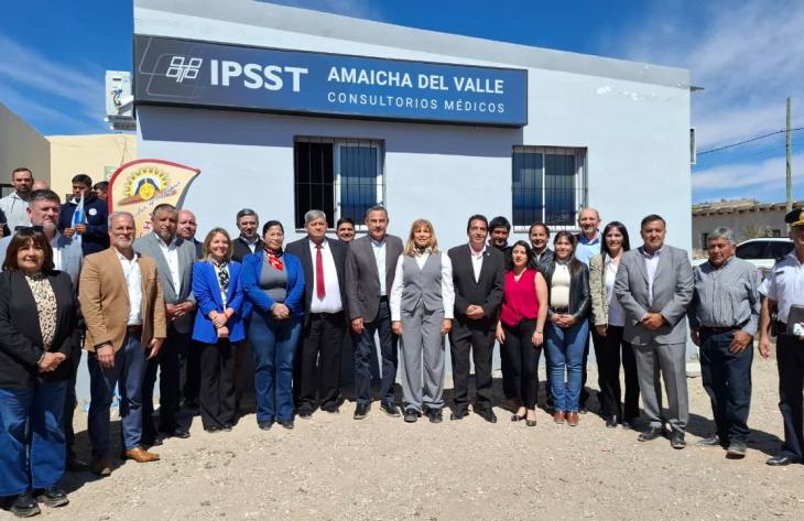 Inauguración de consultorios del IPSST en Amaicha del Valle