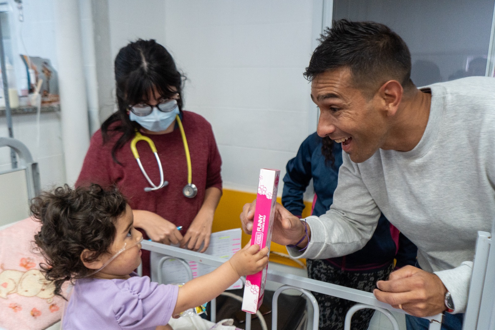 Visita de San Martín al Hospital de Niños