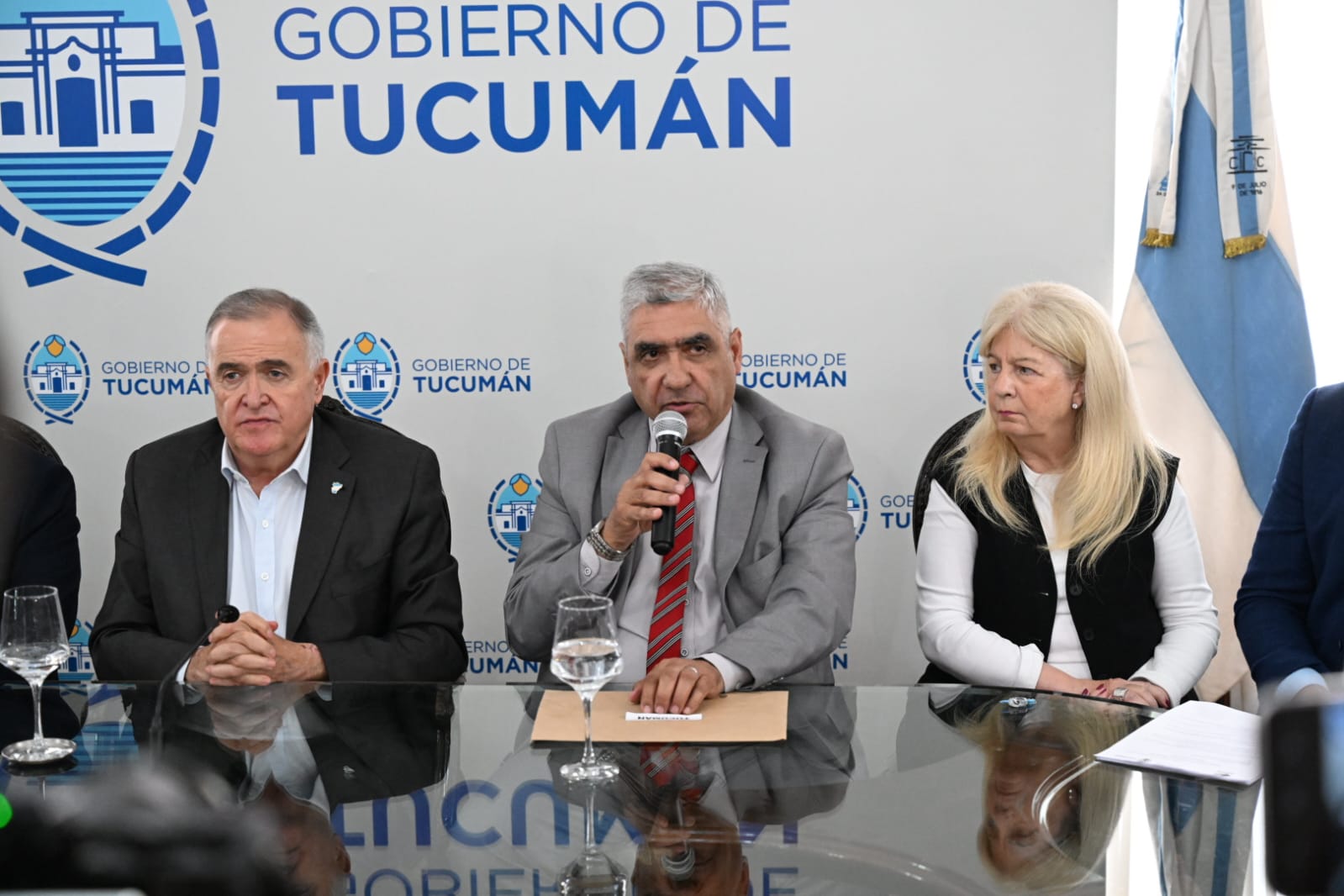 Jaldo y Abad durante el anuncio