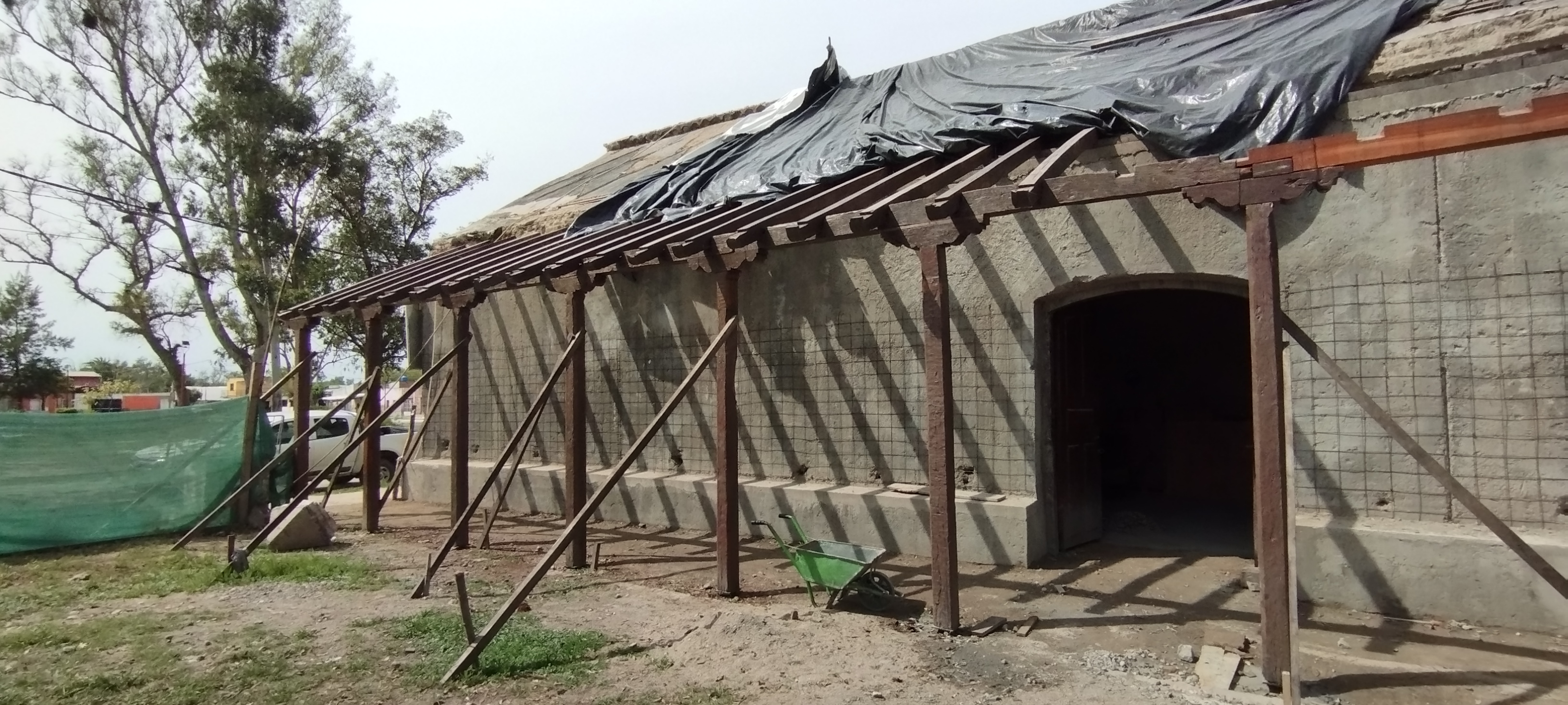 Avanzan las obras de restauración en la Capilla Nuestra Señora de la Candelaria en Villa Chicligasta