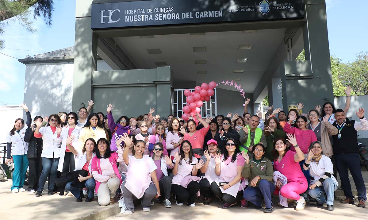El Hospital del Carmen se suma a las actividades de concientización del Cáncer de Mama